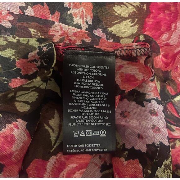 Free People Women's M Multicolor Noella Floral Ruffled Swingy Mini Dress EUC - Picture 5 of 5